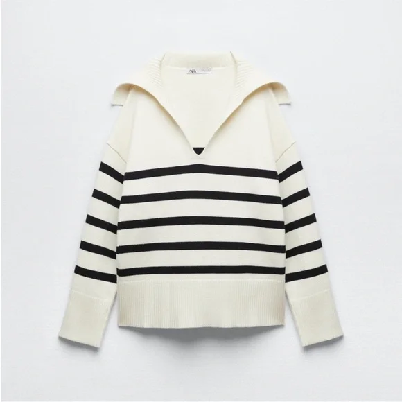 NWT Zara Stripe Sweater - Picture 4 of 5